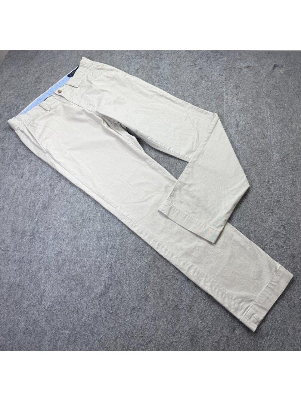 Polo Ralph Lauren Pants Men 33 x 32 Beige Stretch Straight Fit Chino b025